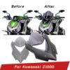 อุปกรณ์เสริมรถจักรยานยนต์ กระจกบังลม แบบบับเบิลคู่ สําหรับ Kawasaki Z1000 2014-2019 ดัดแปลงกระจกบังลมหน้ากระจกหน้ากระจกบังลม