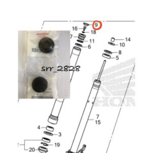 ฝาพลาสติกปิดหัวโช๊คหน้า MSX 2013-2015 Zoomer x แท้ ชิ้นล่ะ 90 บาท