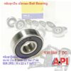 608-2RS API ตลับลูกปืนเม็ดกลมร่องลึก ฝายาง 2 ข้าง ( Miniature Ball Bearing 608 2RS ) 608-2RS1 ราคาต่อชิ้น