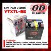 แบตเตอรี่แห้ง โอดี (OD) YTX7L-BS (12V 7AH) CBR250