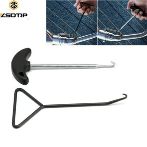 ZSDTRP Motorcycle Stainless Steel Exhaust Stand Spring Hook Puller Tool Motocross Dirt Bike ATV Scooters