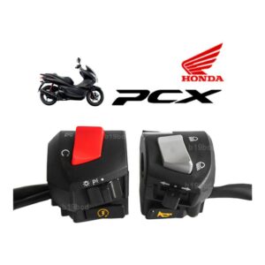 สวิทช์แฮนด์ Honda Pcx ตัวเก่า พีซีเอ็ก ประกับแฮนด์PCX ข้างซ้าย+ข้างขวา สวิทช์แฮนPcx (ราคาต่อคู่) สวิทซ์แฮนด์สีดำ ขายดี พ