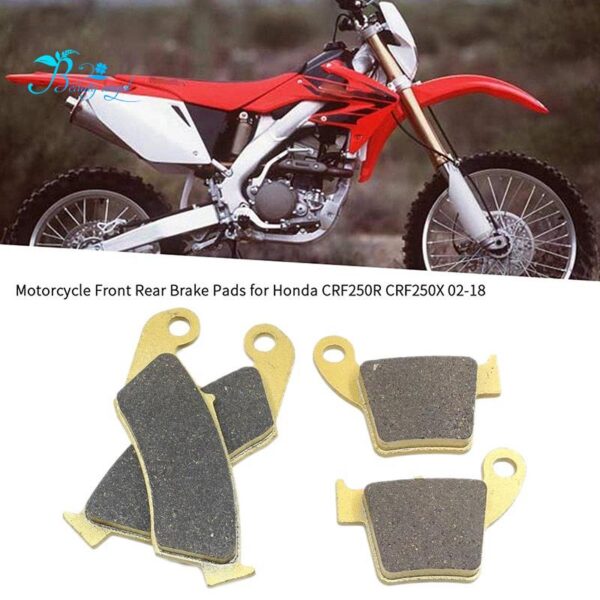 แผ่นผ้าเบรคสําหรับ Honda Crf250R 2004-2018 Crf250X 2004-2017 Crf450R 2002-2018