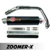 ท่อสูตร รุ่น ZOOMER X ปลายกลม ตรงรุ่น ท่อโมวิค MOVIC-X ทรง ENDURANCE มี มอก. คอท่อชุบโครเมี่ยมอย่างดี + ปลาย + แค้มรัด