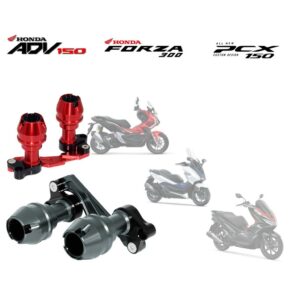 YOYOCAM ชุดกันล้ม ข้างท่อไอเสีย กันรอยท่อ For Honda ADV 150 FORZA 300 350 PCX150 2020 exhaust guard slider protector