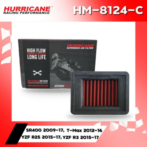 ลด 60 บาท อัติโนมัติ โค้ด320S60HRC กรองอากาศ HURRICANE YAMAHA SR400 2009-17