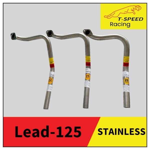 คอท่อLead-125 สแตนเลส Size 22/ 25/ 28 m.m.