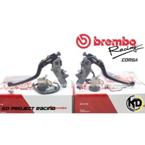 Brembo ข้างซ้าย 16+19 RCS Corsa Corta แท้ รวมกระปุก สวิทไฟเบรค ลวดยึดกระปุก