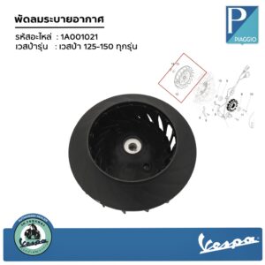 1A001379 พัดลมระบายอากาศเครื่องยนต์เวสป้า