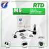 RTD หลอดไฟหน้า LED รถมอเตอร์ไซค์ รุ่น M8 แสงสีขาว ขั้วไฟ P15D