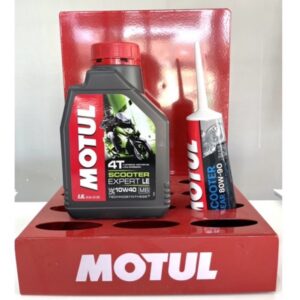 แพ็คคู่ ชุดถ่ายน้ำมันเครื่อง Motul+เฟืองท้าย สำหรับรถออโตเมติก