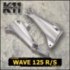 สเตย์พักเท้า wave 125 r/s สเตย์พักเท้าหลัง w125 พักเท้า125 R/S หัวเถิก  125เก่า ขายึดพักเท้าหลัง ราคาต่อชุด