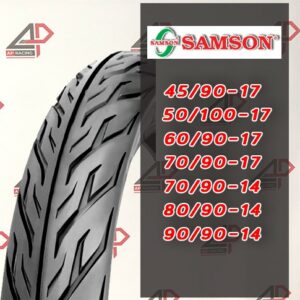 (ยางปี2022พร้อมส่ง)ยางนอกมอเตอร์ไซค์ ยี่ห้อ SAMSON ยางนอกขอบ17 ยางนอกขอบ14 ยางนอกลายไฟ ลายไฟ