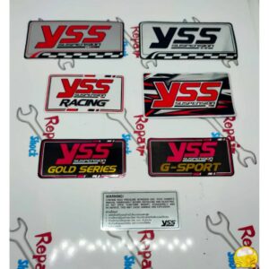 สติ๊กเกอร์สำหรับติดโช้ค YSS # อะไหล่ทดแทน # ** ราคา ต่อ 1 แผ่น **