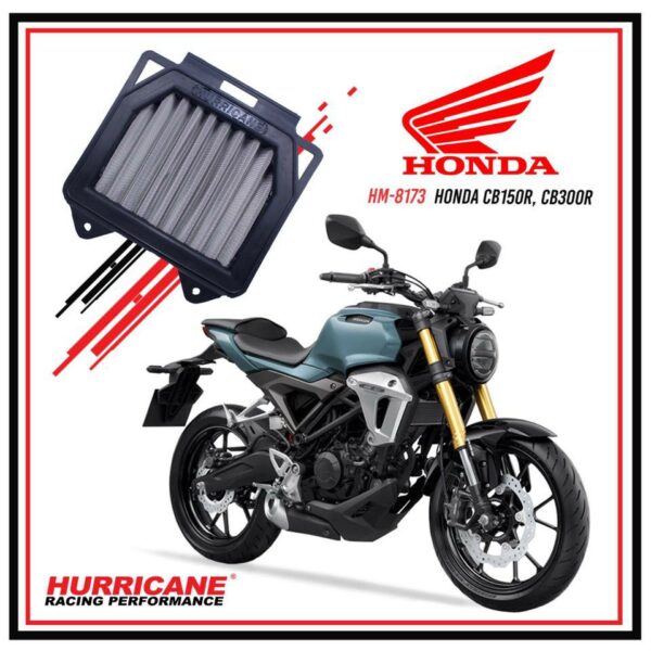 ( ใส่CAYEN7 ลด75บาท)กรองอากาศแต่ง Hurricane สำหรับ Honda CB150R