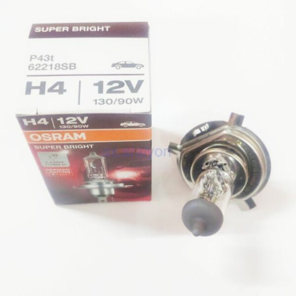 หลอดไฟ H4 12V 130/90W Osram แท้100% 1หลอด หลอดไฟหน้าH4