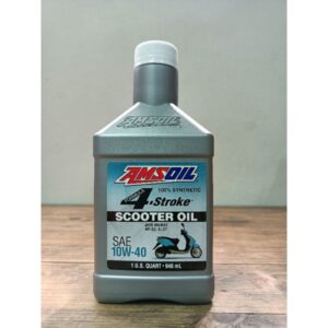 น้ำมันเครื่องมอเตอร์ไซค์ scooter Amsoil เบอร์ 10w 40 ขนาด 946 ml