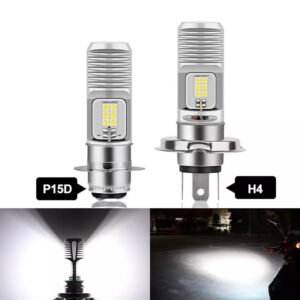 T19 หลอดไฟหน้ารถจักรยานยนต์ HS1 H4 LED HI / LO BEAM หลอดไฟ LED