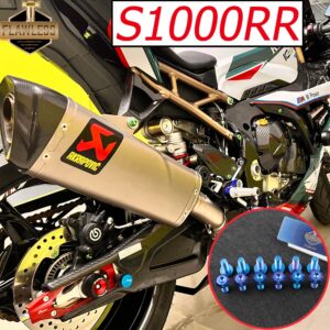 Flawlessti BMW S1000RR 2017-2024 Gr5 สลักเกลียวไทเทเนียม ด้านหน้า ด้านหลัง ดิสก์เบรก คาลิปเปอร์ บังโคลน กระจกหน้า ใช้ได้