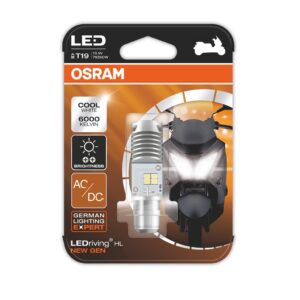 OSRAM หลอดไฟรถมอเตอร์ไซค์ T19 COOL WHITE  6000K รุ่นใหม่