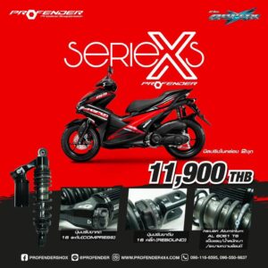 [กรอกโค้ด15DD1010 ลดเพิ่ม15%]โช๊ค Profender รุ่น X series YAMAHA Aerox155  305MM 2017-2023