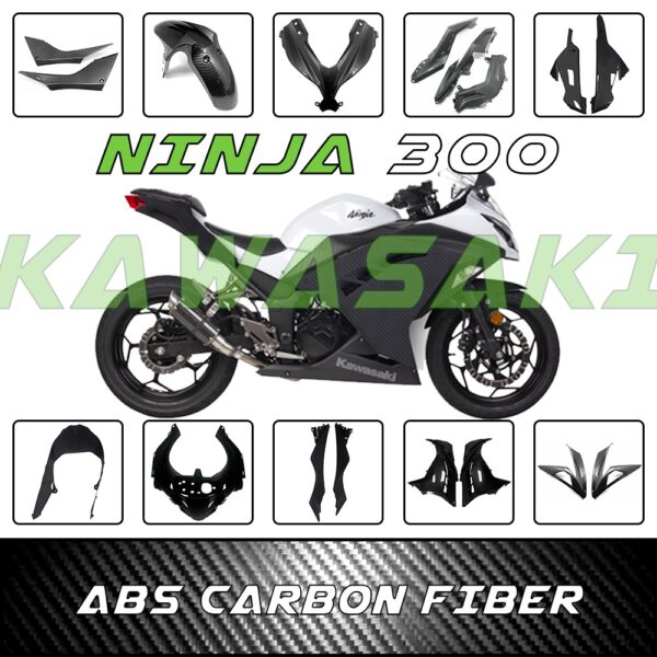 ชุดแฟริ่งพลาสติก ABS สําหรับรถจักรยานยนต์ Kawasaki Ninja 300 NINJA300 EX300 2013 2014 2015 2016 2017 300 NINJA300 EX 300