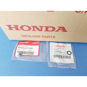 90005-KY7-000/91306-MG3-000น็อตปิดตัวกดโซ่พร้อมยางโอริงแท้HONDA CLICK ทุกรุ่น