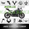 บังโคลนพลาสติก ABS สําหรับรถจักรยานยนต์ Kawasaki Ninja 300 Ninja 300 EX300 2013 2014 2015 2016 2017 300 Ninja 300 EX300