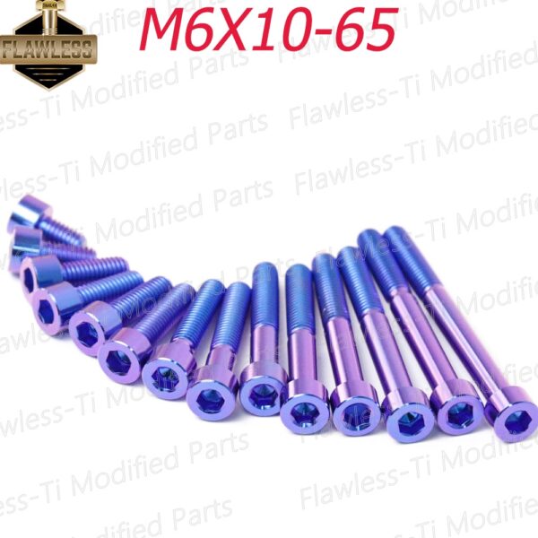 Flawlessti Gr5 ปั๊มเบรกคลัทช์ ไทเทเนียม M6×10-65 มม. สําหรับ Honda PCX 150 160 Click 125i 150i 160 Wave 125i Adv 350