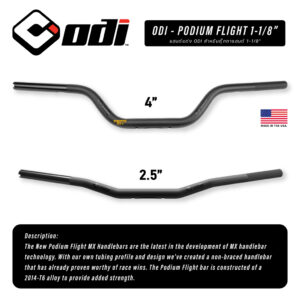 **ฟรีส่งผ่อน0%** ODI - PODIUM FLIGHT V-TWIN HANDLEBAR แฮนด์แต่งสำหรับ Harley ทุกรุ่น