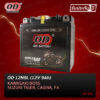 OD Battery 12N9L-BS (12V 9A) แบตเตอรี่แห้ง BOSS