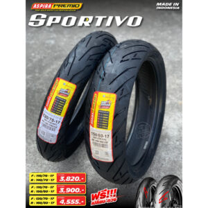 [ยาง] Aspira Premio Sportivo ขอบ 17 สำหรับ 100-400 cc