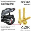 ชุดน็อตเลส เฟืองท้าย เดิม PCX160 งานสแตนเลส ชุดสี PCX160 งานเลสแท้ ราคาชุด 4 ตัว