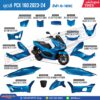 ชุดสีทั้งคัน HONDA PCX 160 ปี 2023 สีน้ำเงิน-ดำ B-189C พีซีเอ็กซ์ แท้ศูนย์ฮอนด้า (Megaparts Store)