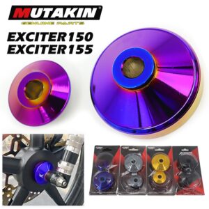 MUTAKIN บูทล้อหน้า EXCITER150/155 อลูมิเนียมอย่างดี สีไม่ซีดง่าย สวยงาม โดดเด่น ตรงรุ่น เบ้าเดิมๆ ใส่เเทนของเดิมได้เลย!