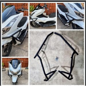 ชุดแคชบาร์กันล้ม แคช์บาร์ Honda PCX 160  พร้อมน็อตติดตั้ง วัสดุเหล็กอย่างหนา