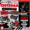 130130AA NEXZTER ผ้าเบรคหน้า HONDA CBR500R / CB500F ปี 2023 เบรค ผ้าเบรค ผ้าเบรก เบรก ปั๊มเบรก ปั๊มเบรค cbr 500r