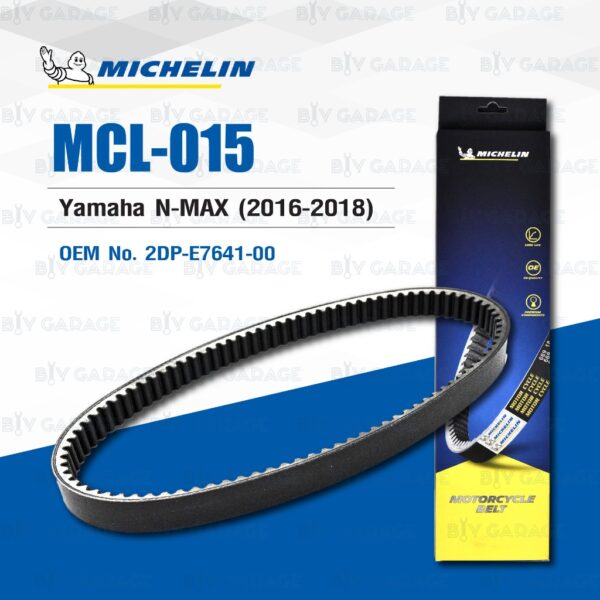 MICHELIN สายพานสำหรับสกู๊ตเตอร์ Yamaha N-MAX NMAX (2016-2018) [ MCL-015 ] ใช้แทน 2DP-E7641-00