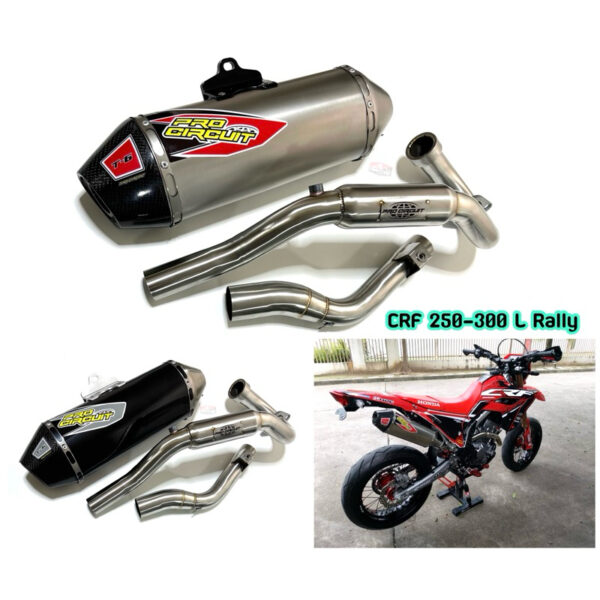 ท่อ Pro Circuit T6 carboon ตรงรุ่น CRF 250-300 L M RALLY (พร้อมส่งในไทย)