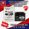 แบตใหม่ ไม่ค้างสต็อก แบต YUASA YT12B-BS ตรงรุ่น Ducati และรุ่นอื่นๆ