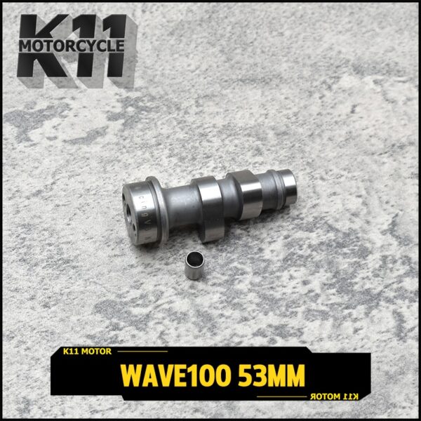 เเคม wave100 เเคมเเต่ง เวฟ100 เเคมสร้าง  เเกนราวลิ้น ของเเต่งเวฟ เเคมชาฟ ใส่เวฟ100 ลูก53 ไม่ต้องหลบวาล์ว พร้อมบู๊ท