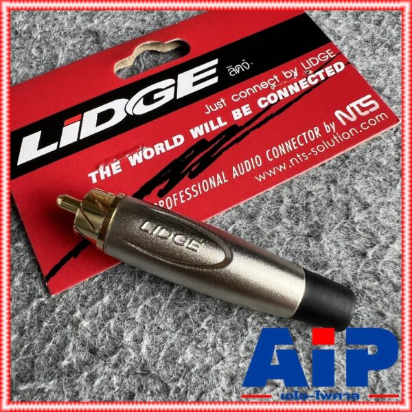 LIDGE YM-250CT สีดำ ปลั๊ก RCA ตัวผู้ YM250 CT แจ็คอาร์ซีเอตัวผู้ ปลั๊ก RCA สำหรับเข้าสาย ต่อ สายสัญญาณ YM250CT