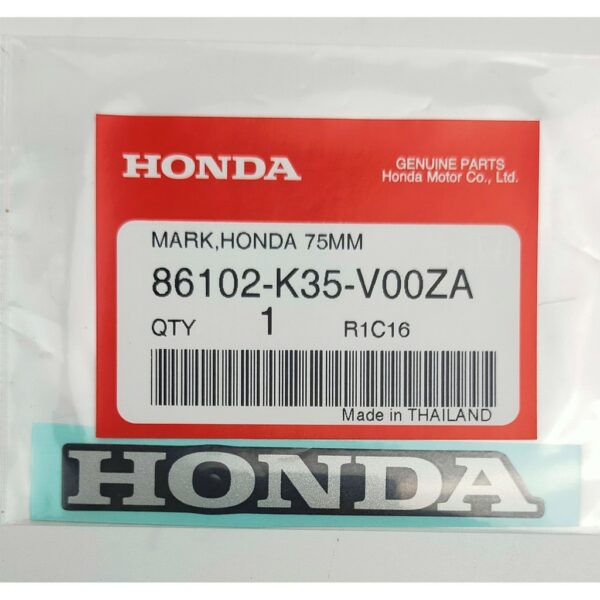 86102-K35-V00ZA เครื่องหมายฮอนด้า (75 มม.) รถทุกสี Honda แท้ศูนย์