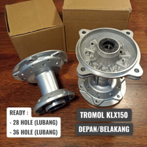 Tromol Wheel KLX150 SILVER 28/36 รูหน้า และหลัง พร้อมลาวา คุณภาพสูง